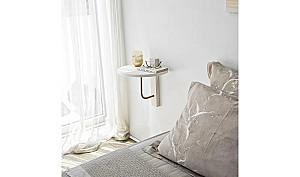 Raft de perete Trendy Reve Auriu/Alb