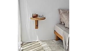 Raft de perete Trendy Reve Negru/Stejar