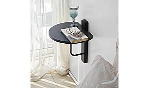 Raft de perete Trendy Reve Antracit/Negru