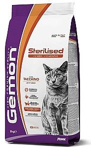 Hrana uscata pentru pisici Gemon CAT STERILISED Turkey 2kg