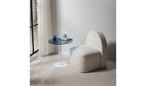 Masuta de cafea, reviste Trendy Chill-Out Alb/Albastru