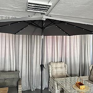 Umbrela VLM 0431111 Antracit cu iluminare 2.7m