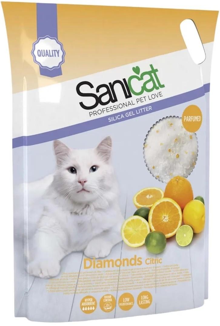 Asternut pentru litiere Sanicat Diamonds Citric 5l