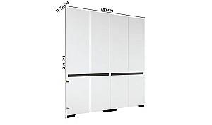 Dulap Trendy Floransa 180 White/Anthracite v2