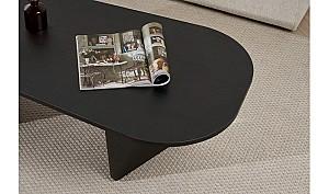 Masuta de cafea, reviste Trendy Ovalis Black