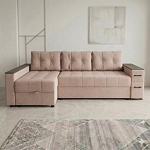 Canapea coltar Aurus Nicoli 255x150 cm Great Dusty Rose