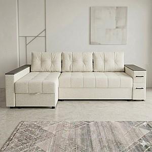 Canapea coltar Aurus Nicoli 255x150 cm Great Off White