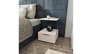 Noptiera Trendy Tekoba Alb