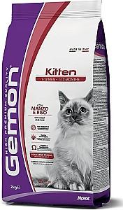 Hrana uscata pentru pisici Gemon Dry Kitten with Beef / Rice
