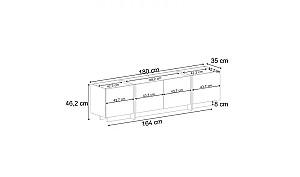 Comoda Trendy Lowen White/Atlantic Pine