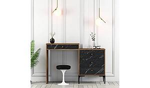 Masa de machiaj Trendy Lizbon 555 Nuc/Negru
