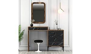 Masa de machiaj Trendy Lizbon 548 Nuc/Negru