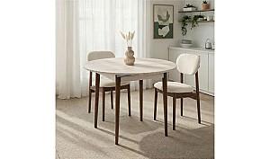 Masa Trendy Viona Travertine/Walnut