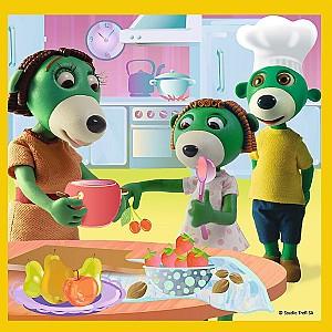 Puzzle Toys outlet „Familia Treflik” 3 în 1