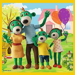 Puzzle Toys outlet „Familia Treflik” 3 în 1