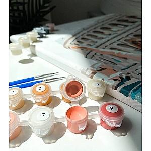 Tablou pe numere BrushMe Bufniță în culori (în cutie)