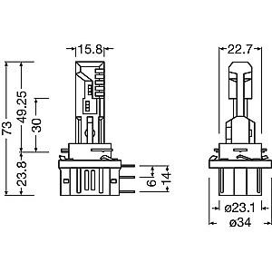 Lampa auto Osram OS-64176DWESY-2HB