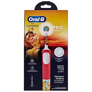Periuta electrica de dinti BRAUN Pro Kids Lion King Red