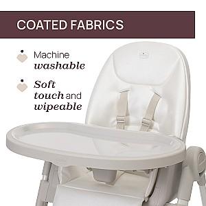 Scaun reglabil pe inaltime de masa Chicco Polly Armonia Motherpearl