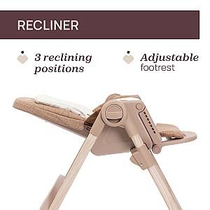 Scaun reglabil pe inaltime de masa Chicco Polly Armonia Terracotta
