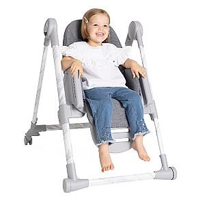 Scaun reglabil pe inaltime de masa Chicco Polly Armonia Carrara