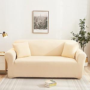 Husa pentru canapele Relaxe Home Solid Sofa Cover 2 locuri (145-185 cm) Bej deschis