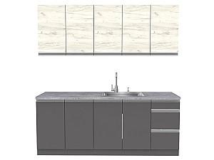 Set mobila bucatarie Yasen Madera 2 m graffit grey/stejar kraft alb