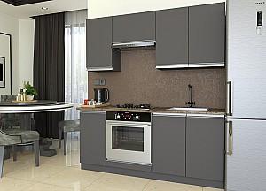 Set mobila bucatarie Yasen Madera 1.8 m Grafit Gri