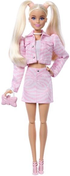 Papusa BARBIE Fashionistă în costum denim roz