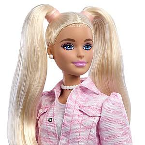 Papusa BARBIE Fashionistă în costum denim roz