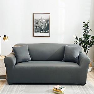 Husa pentru canapele Relaxe Home Solid Sofa Cover 4 locuri (235-300 cm) Gri