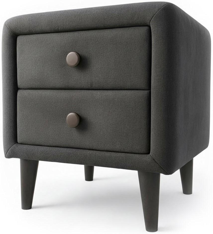 Noptiera MatroLuxe Bella Gri inchis