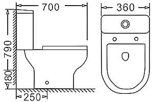 Vas WC Zotto ZT-7003