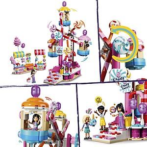 Constructor LEGO Friends Roată Ferris cu dulciuri și brioșe