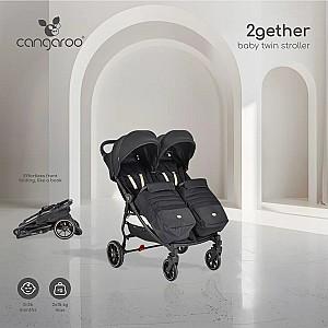 Carucior pentru gemeni Moni 2Gether Iceberg Green