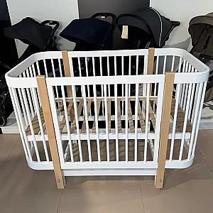 Patut copii Kuzea Elza 2 White Grey