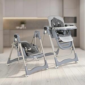 Scaun de masa multifunctional Moni Fuji Grey