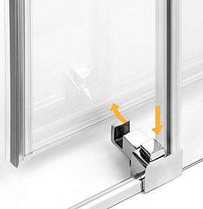 Cabina de dus New Trendy Prime Rectangular 100x100x200 Hinged D-0298A/D-0299A
