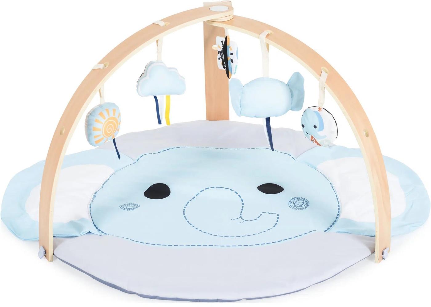 Covoras de joaca copii Moni Elephant Blue
