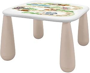 Masă de scris pentru copii Maltex Luna Nature Buddies White Beige