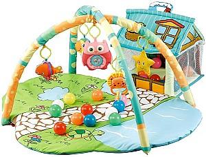 Covoras de joaca copii Moni Happy Farm Green