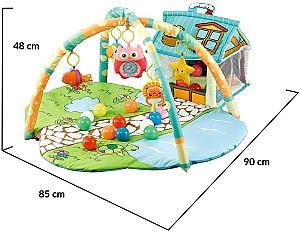 Covoras de joaca copii Moni Happy Farm Green