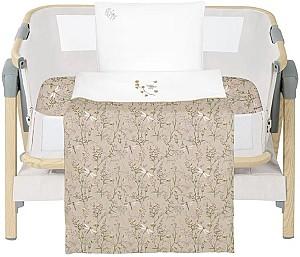 Lenjerie de pat Kikka Boo Secret Garden Beige (5 piese)