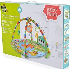Covoras de joaca copii Moni Baby Piano Girl Pink