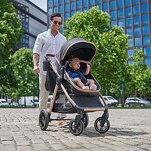 Carucior 2 in 1 KinderKraft Esme Black (KSESME00BLK2000)