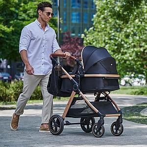 Carucior 2 in 1 KinderKraft Esme Black (KSESME00BLK2000)