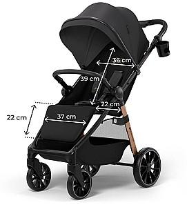Carucior de plimbare KinderKraft Grande 2 Midnight Black (KSGRAN02BLK0000)