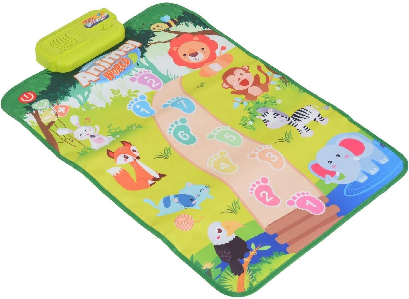 Covoras de joaca copii Moni Animal Multicolor