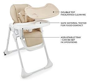 Scaun reglabil pe inaltime de masa KinderKraft Tummie Beige (KHTUMM00BEG0000)