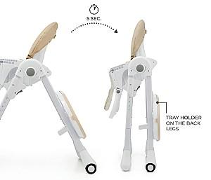 Scaun reglabil pe inaltime de masa KinderKraft Tummie Beige (KHTUMM00BEG0000)
